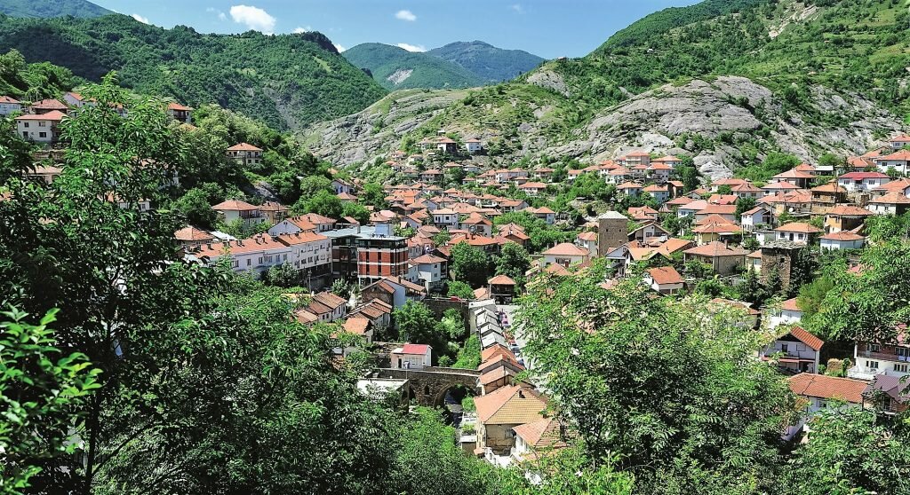 a panoramic view of Kratovo a panoramic view of Kratovo
